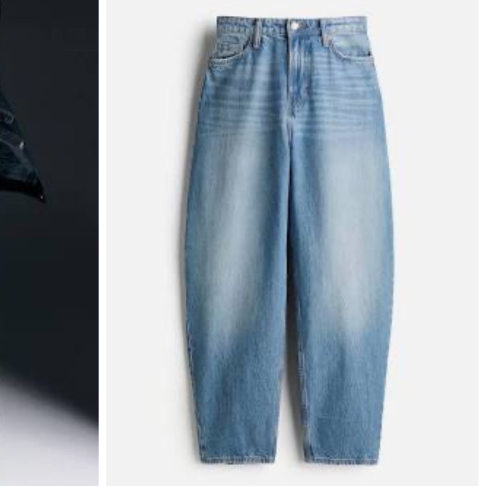 H&M Barrel High Rise Loose Fit Jeans
